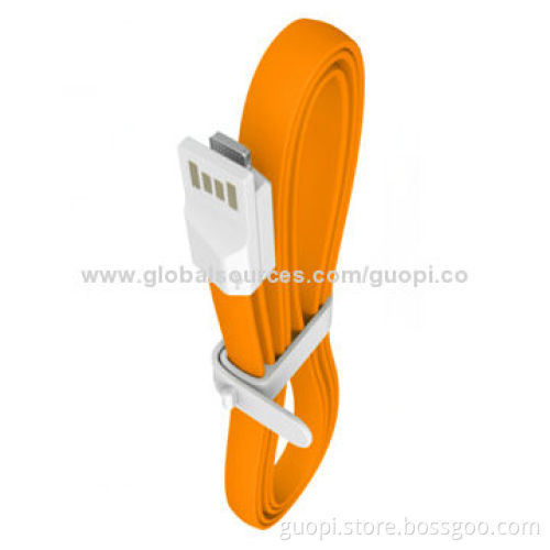 Magnet golden plated USB data cable for mobile phone